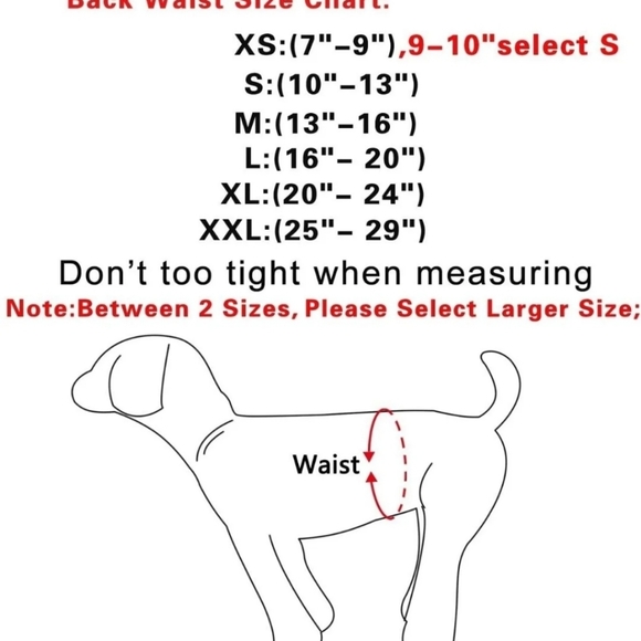 Mkono Male Dog Yellow Black Incontinent Belly Band XL 22" NWOT - Picture 5 of 5